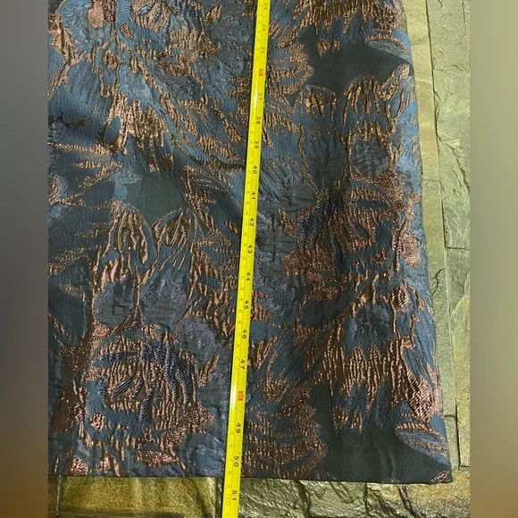 Kay Unger Navy/Bronze Wide-leg Faustine Jumpsuit - Picture 7 of 11